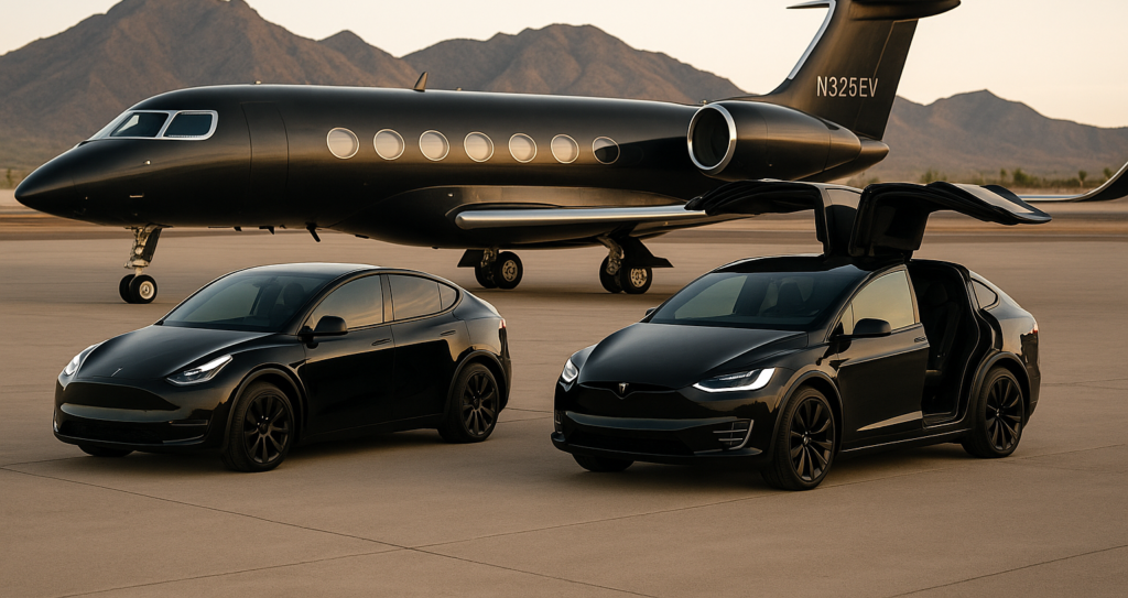 BESOKEV Transportation and Tesla Model Y and Model X Rentals in Scottsdale, AZ.